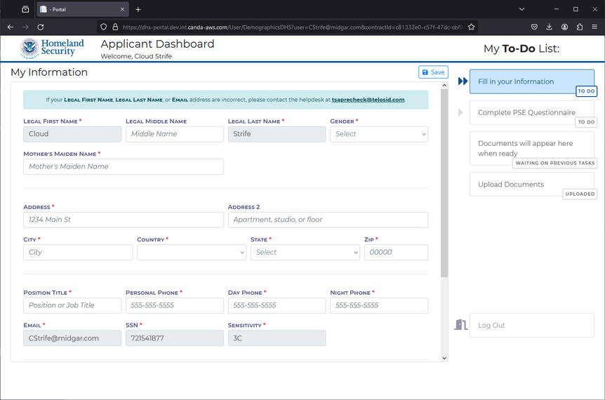 DHS Dashboard